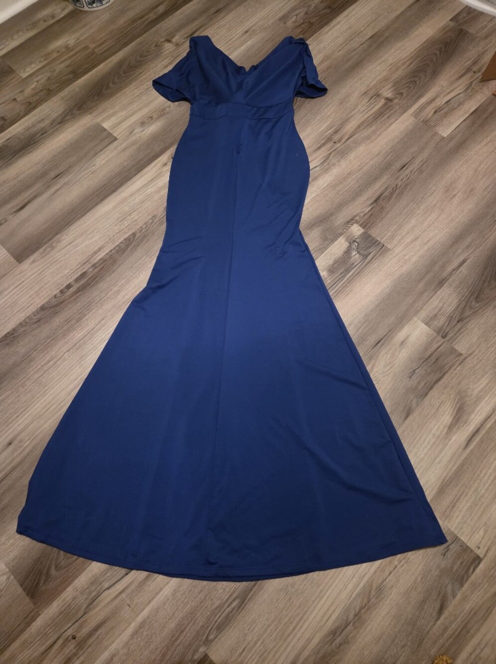 Strapless Midnight Blue Formal Gown